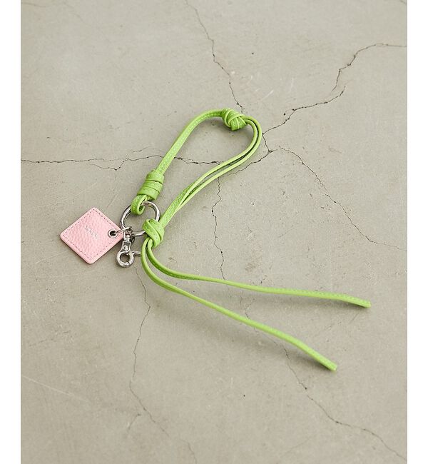 collex「【WEB限定】【BEAURE/ヴュレ】レザーモバイルリストストラップ」|モバイルケース|ライム