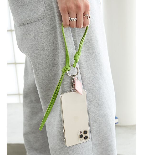 collex「【WEB限定】【BEAURE/ヴュレ】レザーモバイルリストストラップ」|モバイルケース|