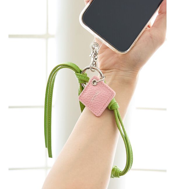 collex「【WEB限定】【BEAURE/ヴュレ】レザーモバイルリストストラップ」|モバイルケース|