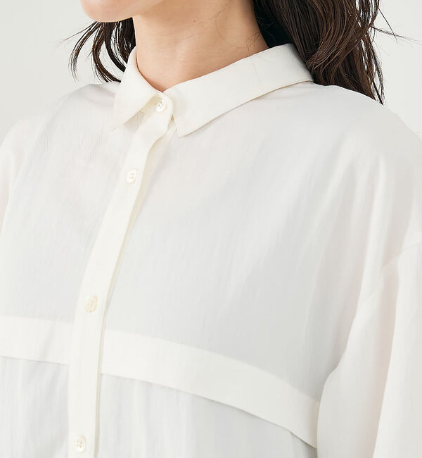 collex「フロント切替バックギャザーシャツ」|シャツ・ブラウス|