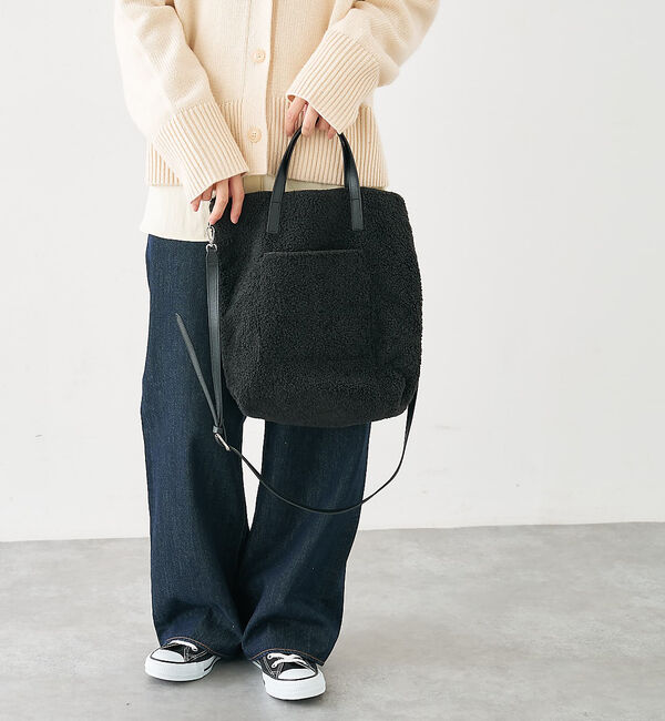 collex「2WAYリバーシブルボアトートバッグ」|トートバッグ|