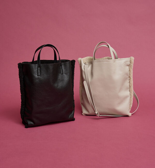 collex「2WAYリバーシブルボアトートバッグ」|トートバッグ|