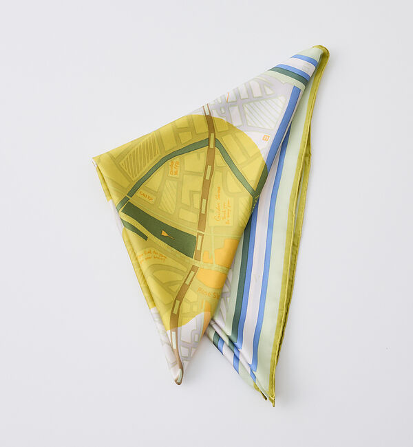 collex「【manipuri/マニプリ】コラージュサムウエア88　シルクスカーフ」|バンダナ・スカーフ|イエロー