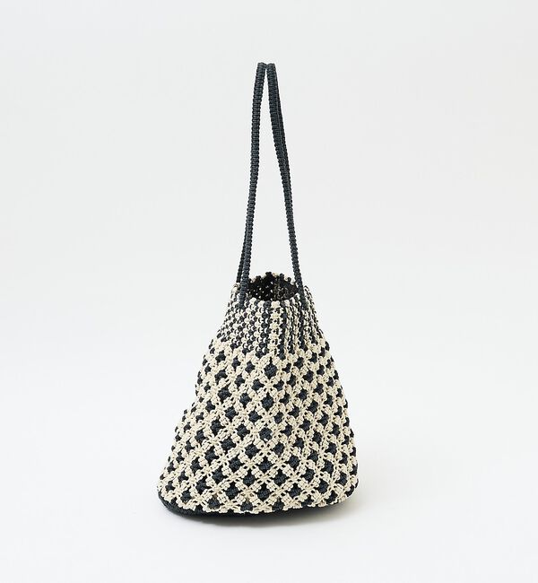 collex「【ANANS】SMALL マクラメワックスコードミックストートバッグ【予約】」|かごバッグ|