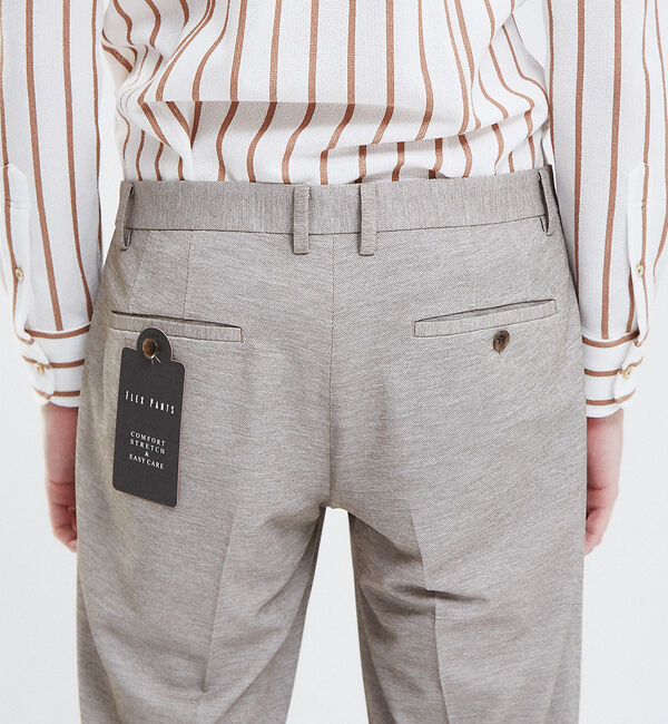 ABAHOUSE「【Recency of Mine】FLEX パリネハニカム パンツ」|スラックス|