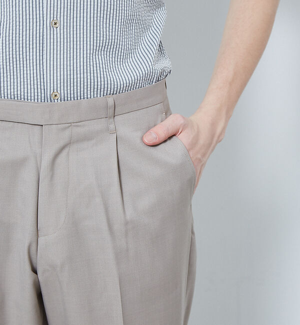 ABAHOUSE「【セットアップ対応】ライトウール スリム テーパード パンツ」|その他|