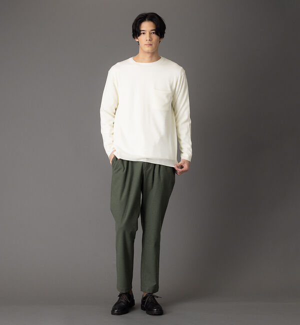 ABAHOUSE「【エクストラファインメリノ】ウォッシャブル＆毛玉レス ニット」|ニット・セーター|