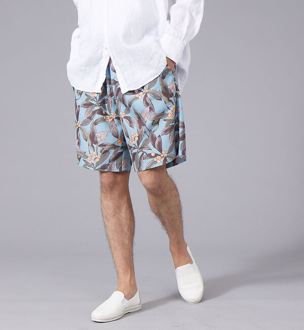 ABAHOUSE「ロンシャン 総柄 ショートパンツ」|その他|ブルー系その他1