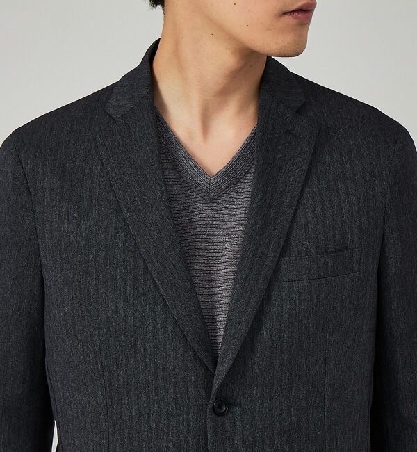 ABAHOUSE「【セットアップ対応/FLEX JACKET】クラシック ヘリンボーン ジャケット」|テーラードジャケット|