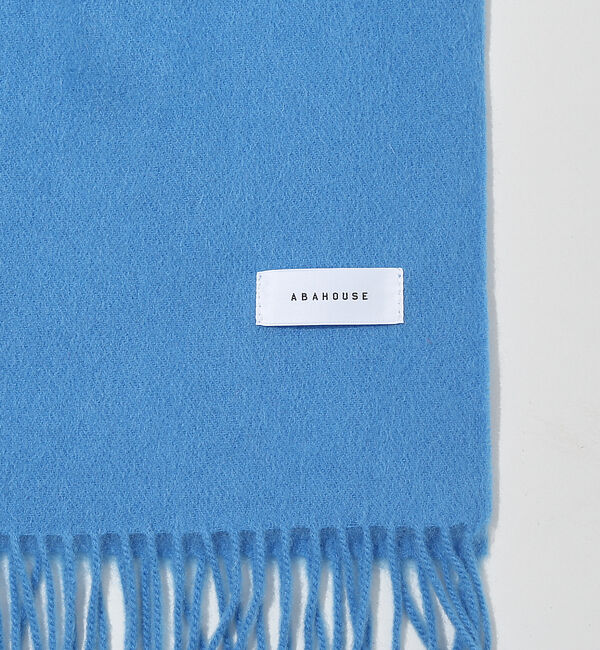 ABAHOUSE「ウール&times;カシミヤ ベーシック マフラー 幅70&times;長さ180」|マフラー|