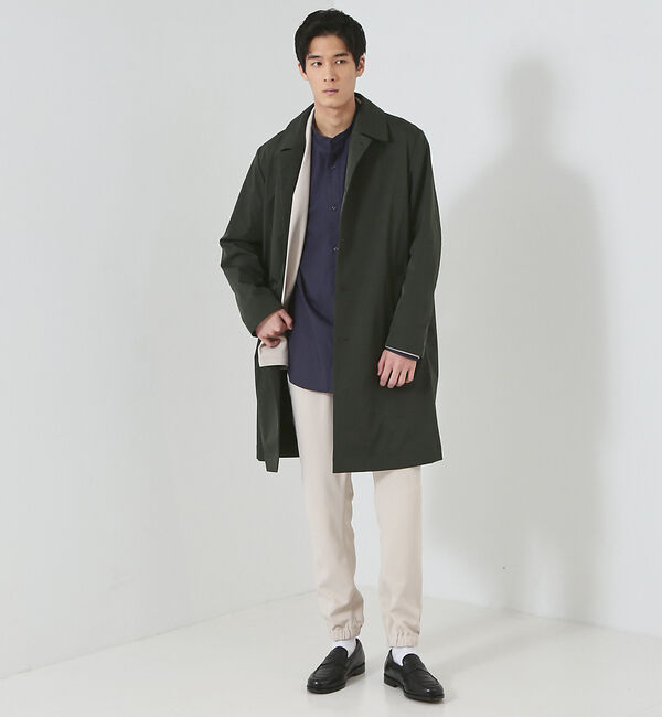 ABAHOUSE「【LIMONTA】マルチストレッチ ステンカラーコート / スプリングコート」|ステンカラーコート|