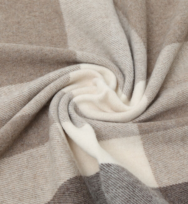 ABAHOUSE「イタリア製 ウール&times;カシミヤ チェック柄 マフラー 50&times;190」|マフラー|