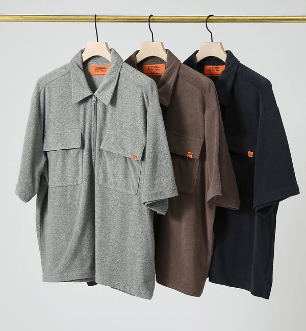 ABAHOUSE「【UNIVERSAL OVERALL/ユニバーサルオーバーオール】　パイル シャ」|シャツ・ブラウス|