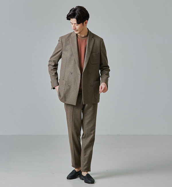 ABAHOUSE「【セットアップ対応】カシミヤ ブレンド ダブルジャケット」|その他|