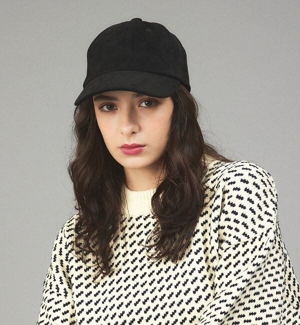 ABAHOUSE「【RUBEN/ルーベン】FAKE SUEDE CAP/フェイクスエードキャップ/」|その他|ブラック