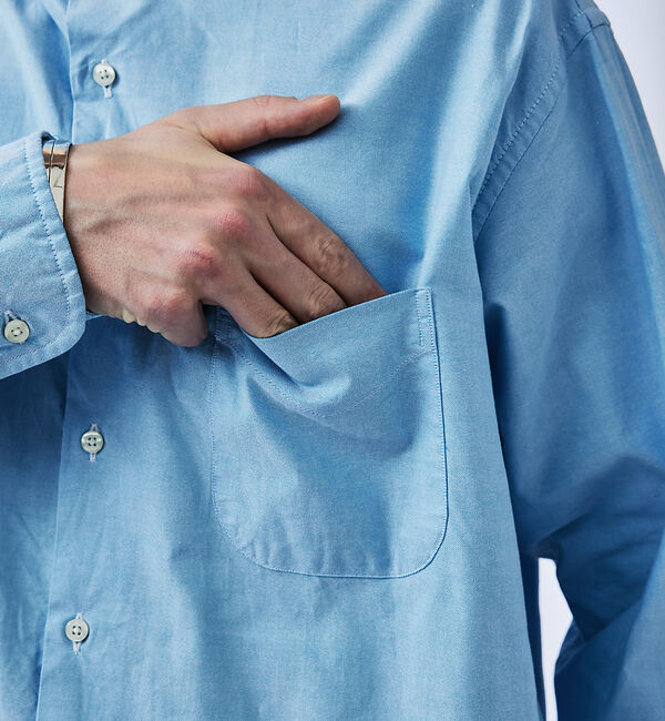 ABAHOUSE「【別注】Individualized shirts / オックス バンドカラーシ」|シャツ・ブラウス|