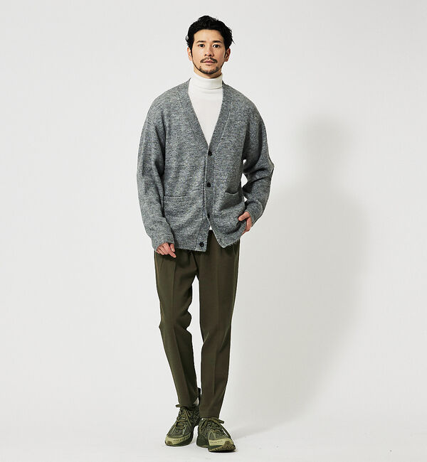 ABAHOUSE「アルパカブレンド シャギーニット カーディガン」|カーディガン|