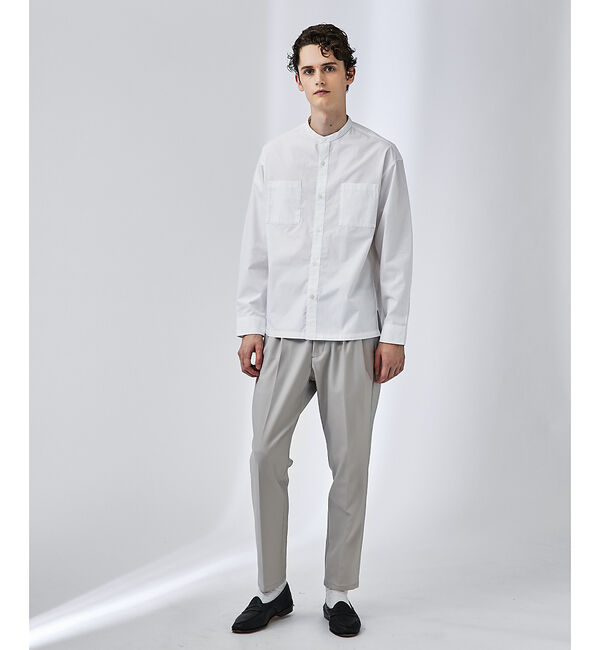 ABAHOUSE「センタータック バンドカラーシャツ」|シャツ・ブラウス|