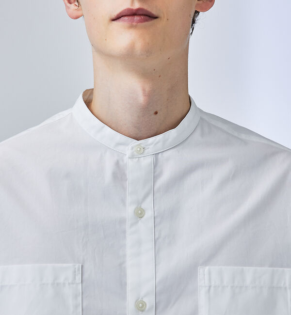 ABAHOUSE「センタータック バンドカラーシャツ」|シャツ・ブラウス|