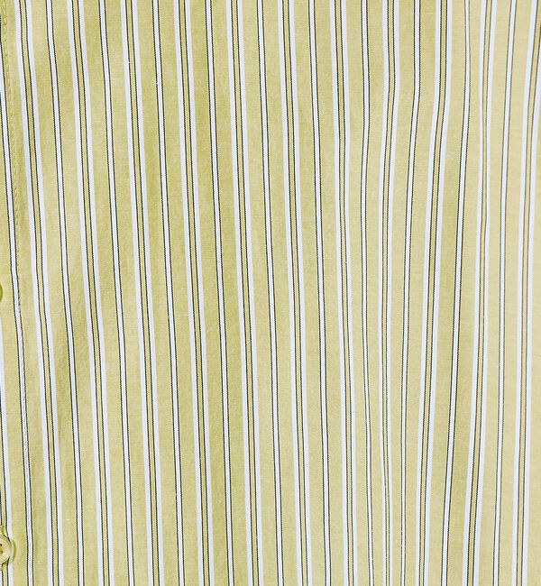 ABAHOUSE「【バイアスヨーク】ストライプ バンドカラーシャツ / オーバーサイズ」|シャツ・ブラウス|