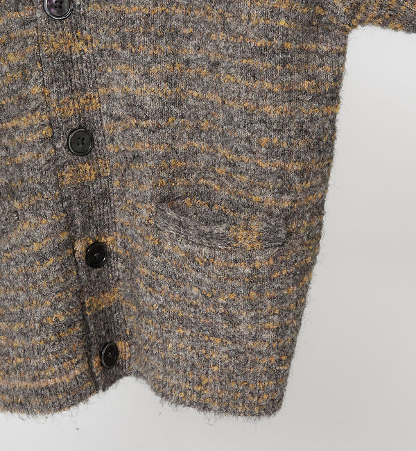 ABAHOUSE「【シャギー素材】ミックスループヤーン　カーディガン / メランジニット」|カーディガン|