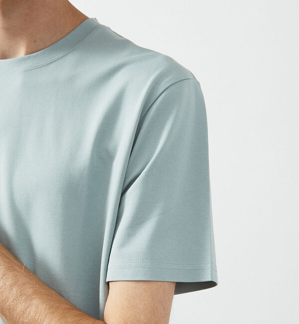 ABAHOUSE「【定番】ドレスポンチ クルーネック 半袖Tシャツ / ストレッチ 冷涼感」|Tシャツ・カットソー|