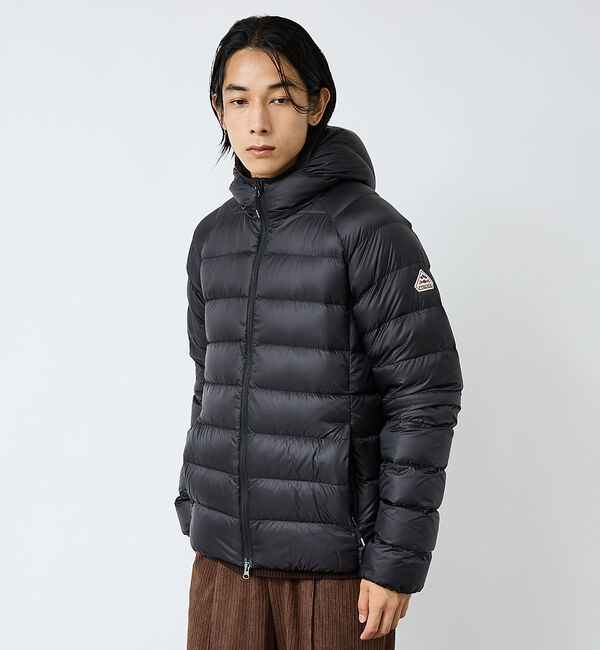 ABAHOUSE「【PYRENEX / ピレネックス】HMY026/ARIAL HOODED/アリ」|ダウン|ブラック