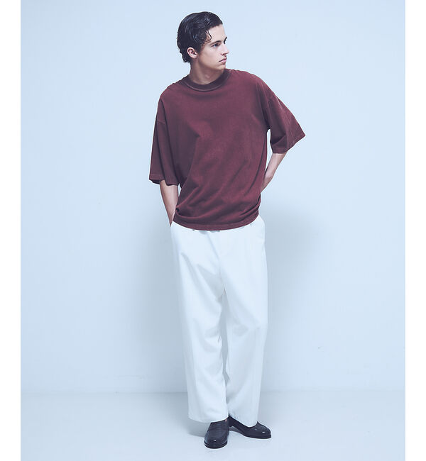 ABAHOUSE「【ヴィンテージ加工】パウダーウォッシュ 半袖Tシャツ / オーバーサイズ」|Tシャツ・カットソー|