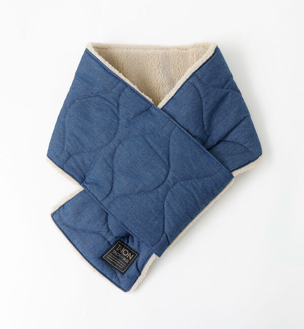 ABAHOUSE「【TAION / タイオン】ミリタリー リバーシブル ダウンマフラー/デニム/リ」|マフラー|