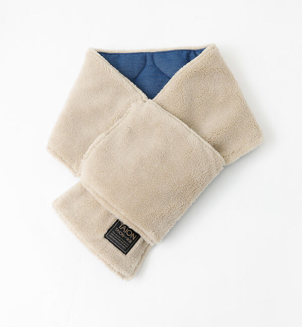 ABAHOUSE「【TAION / タイオン】ミリタリー リバーシブル ダウンマフラー/デニム/リ」|マフラー|