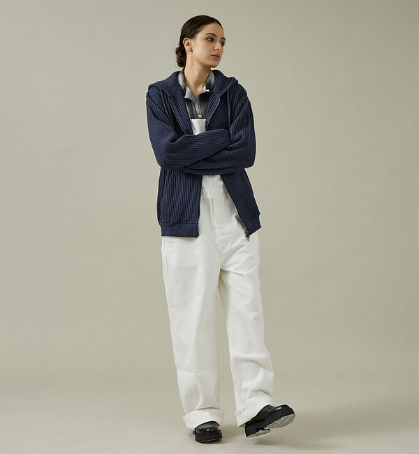 ABAHOUSE「【JEMORGAN /ジェーイーモーガン】ビッグワッフルWジップパーカー/フーデ」|パーカー|