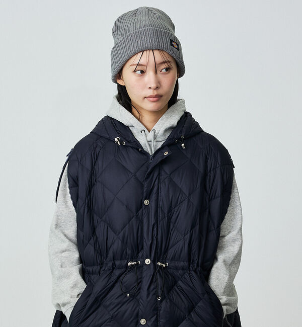 ABAHOUSE「【TAION / タイオン】ポンチョ型ダウン/ケープ/ダウン/フード付き/収納ポ」|ダウン|