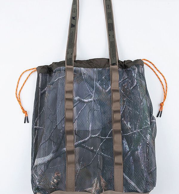 ABAHOUSE「【WEEKEND(ER)/ウィークエンダー】WKD　MESH　TOTE/ウィーク」|トートバッグ|カーキ