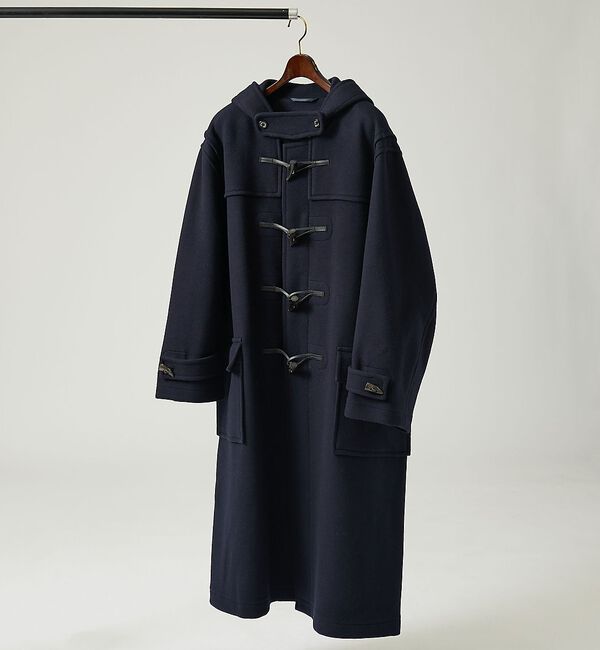 ABAHOUSE「【MONTGOMERY/モンゴメリー】 Kennington パイル メルトン」|ダッフルコート|ネイビー
