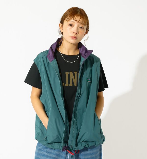 ABAHOUSE「【L.L.Bean / エルエルビーン】  Roxbury Vest／ロックスベ」|ブルゾン・スタジャン|グリーン