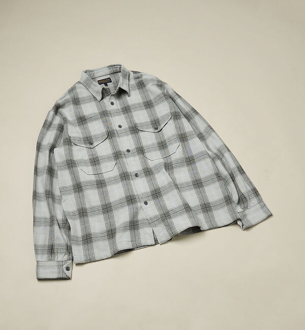 ABAHOUSE「【PENDLETON / ペンドルトン】CPO Shirt / CPOシャツ/ユ」|シャツ・ブラウス|グレー系その他1