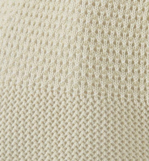 ABAHOUSE「2トーン シアーメッシュ 1ボタン カーディガン」|カーディガン|