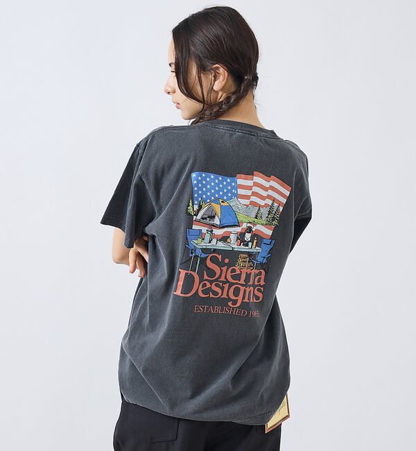 ABAHOUSE「【SIERRA DESIGNS / シエラデザインズ】AMERICAN CAMP」|Tシャツ・カットソー|ブラック