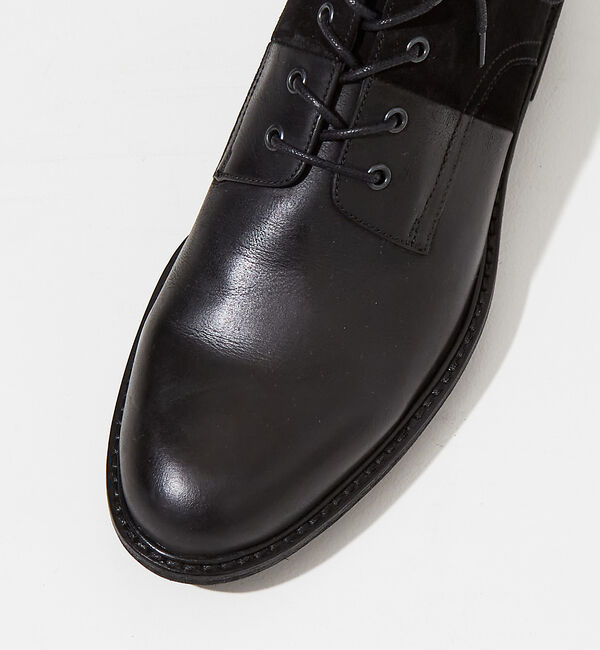 alfredoBANNISTER「【定番】ベロア切替 レースアップブーツ」|ショートブーツ|