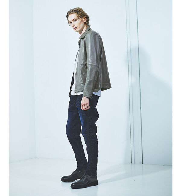 alfredoBANNISTER「【定番】ベロア切替 レースアップブーツ」|ショートブーツ|