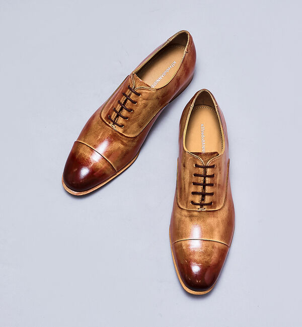 alfredoBANNISTER「セミスクエア オックスフォード 内羽根ストレートチップ ビジネスシューズ」|ビジネス・ドレスシューズ|