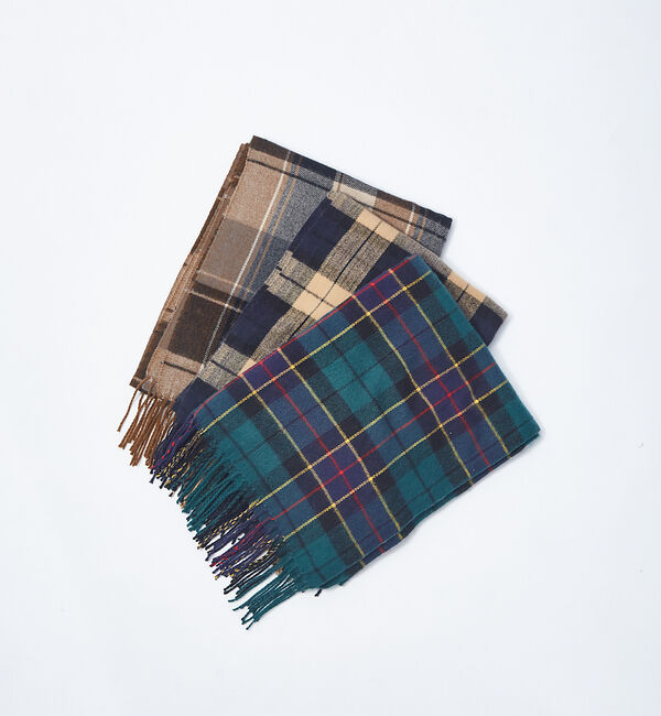 Rouge vif「起毛チェックストール」|マフラー|