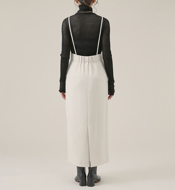 Rouge vif「【XSサイズ展開】【ロングセラー】ハイウエストサスペンダースカート」|スカート|