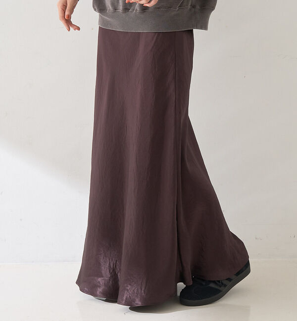 Rouge vif「【ロングセラー】【定番人気】バイヤスロングナロースカート」|スカート|ダークブラウン