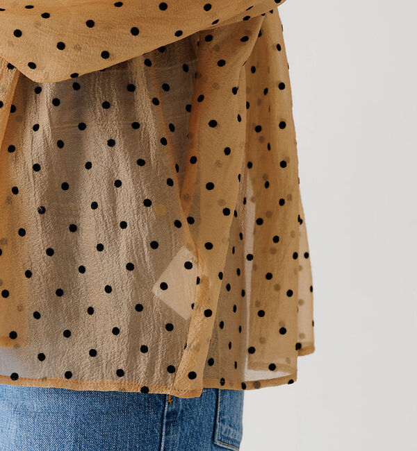 Rouge vif「シアードットフロッキーブラウス」|シャツ・ブラウス|