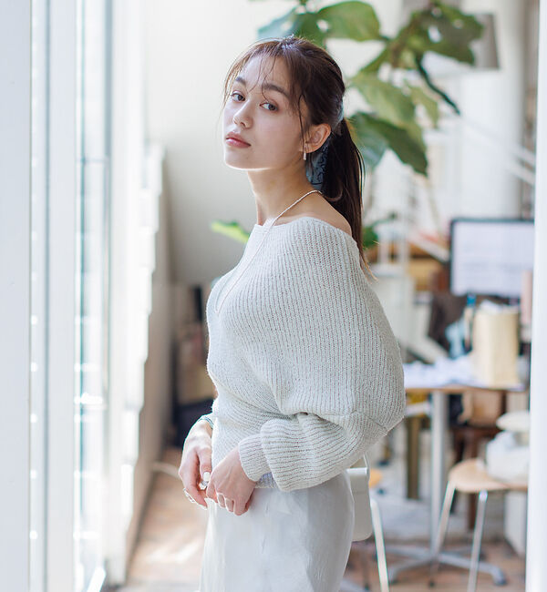 Rouge vif「ツイストニットプルオーバー」|ニット・セーター|