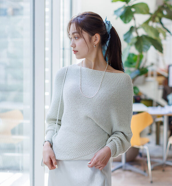 Rouge vif「ツイストニットプルオーバー」|ニット・セーター|