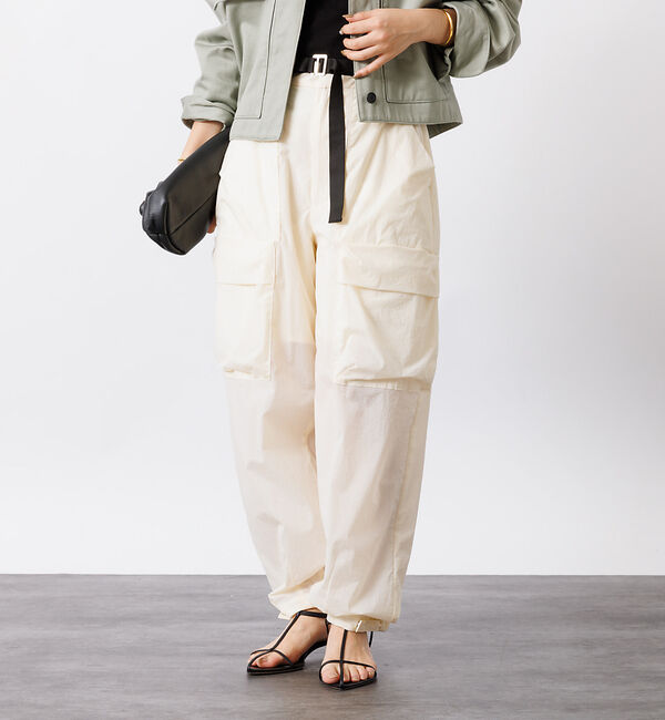 Rouge vif「撥水ナイロンライトジョグパンツ」|カーゴ|