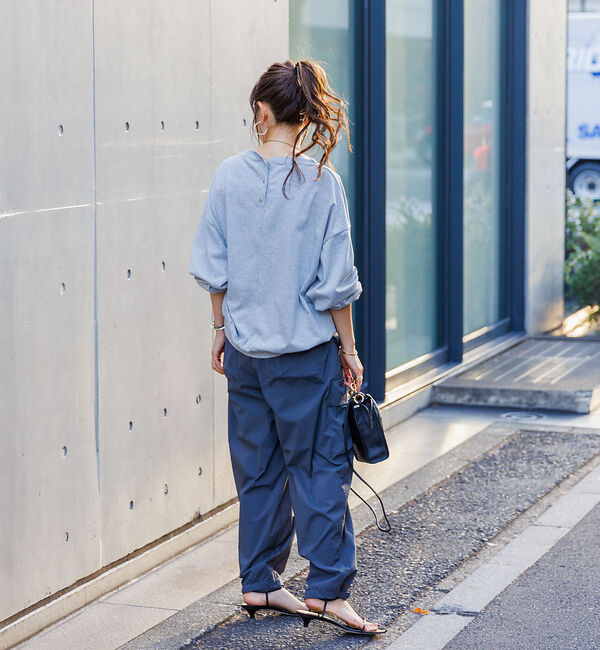 Rouge vif「撥水ナイロンライトジョグパンツ」|カーゴ|