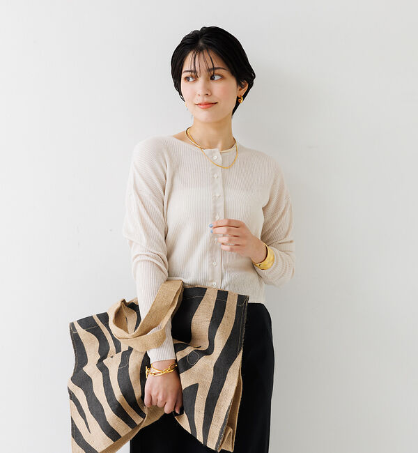 Rouge vif「【Maison Bengal/メゾンベンガル】ゼブラ柄ジュートバッグ」|トートバッグ|